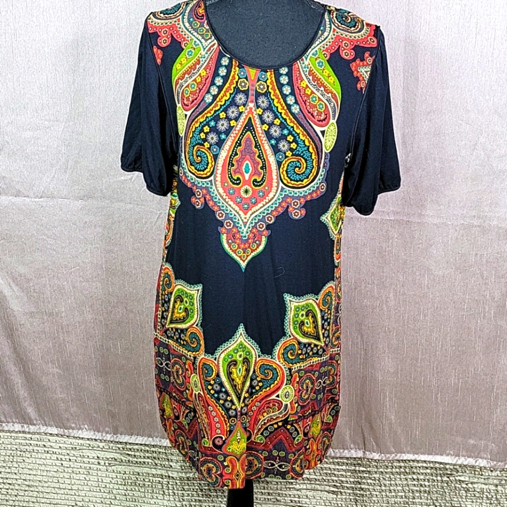 CHA CHA VENTE Bohemian Paisley Dress